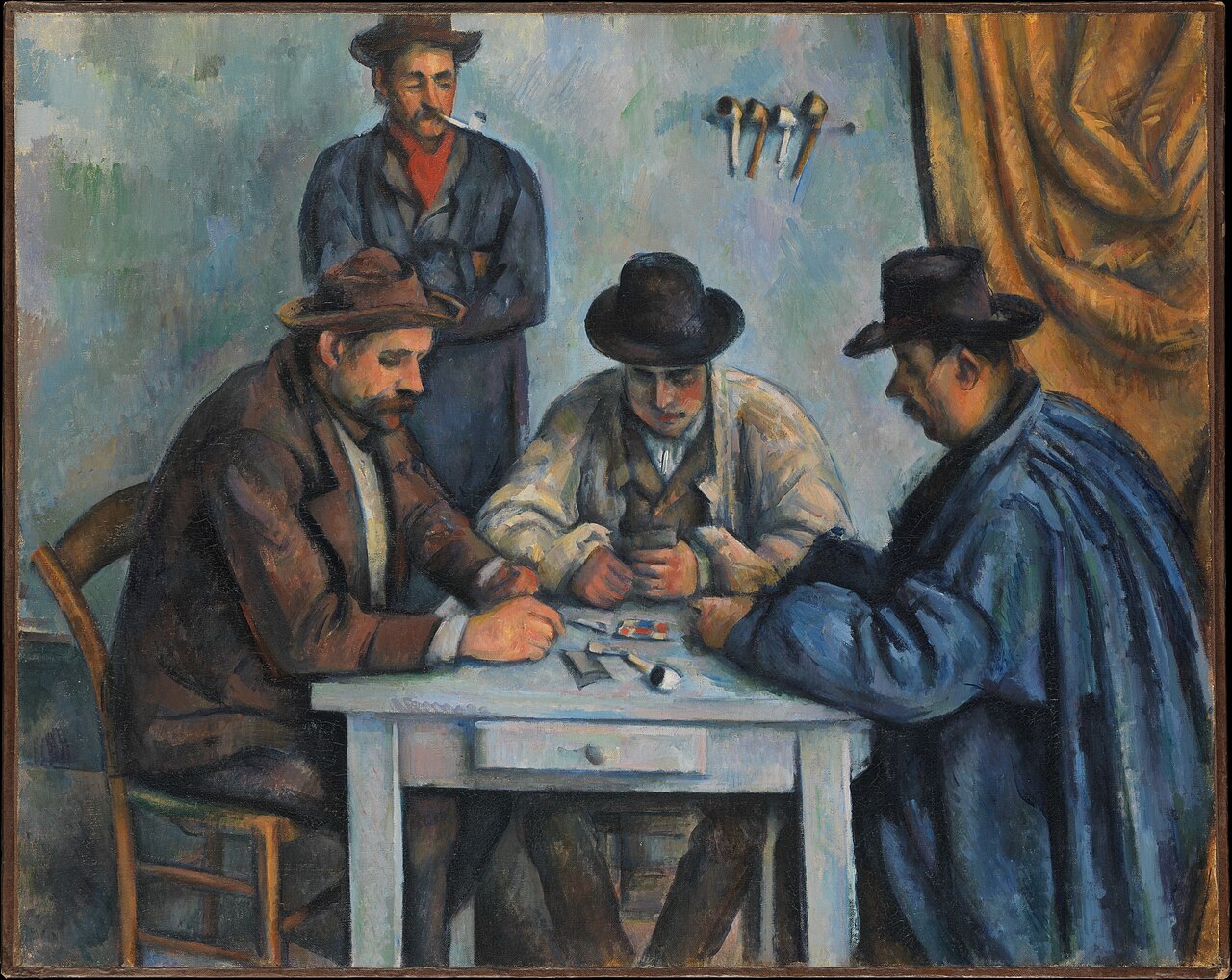 لوحة لاعبو الورق — بول سيزان 1890